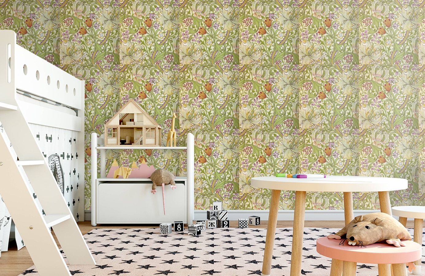 Обои 210399 фото в интерьере детская