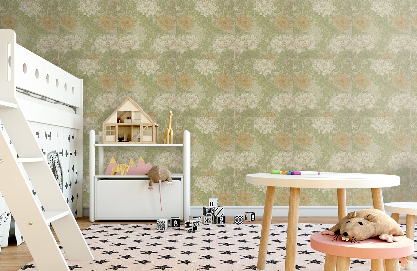 Обои 212545 фото в интерьере детская