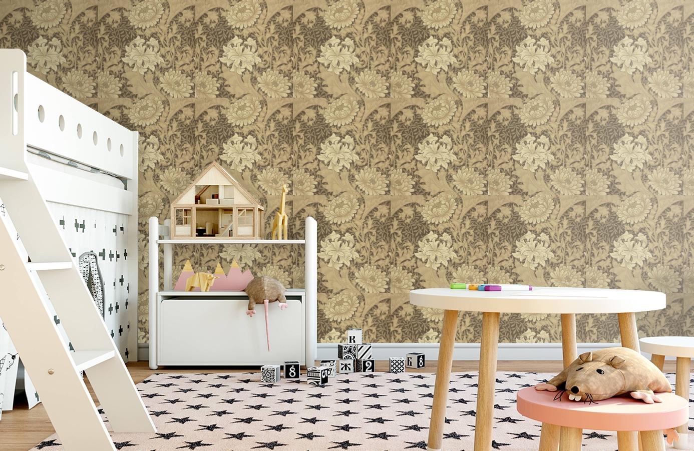 Обои 212547 фото в интерьере детская