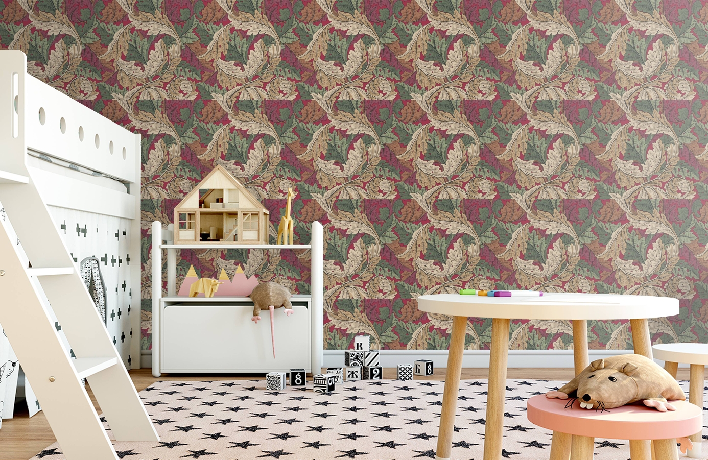 Обои 216439 фото в интерьере детская