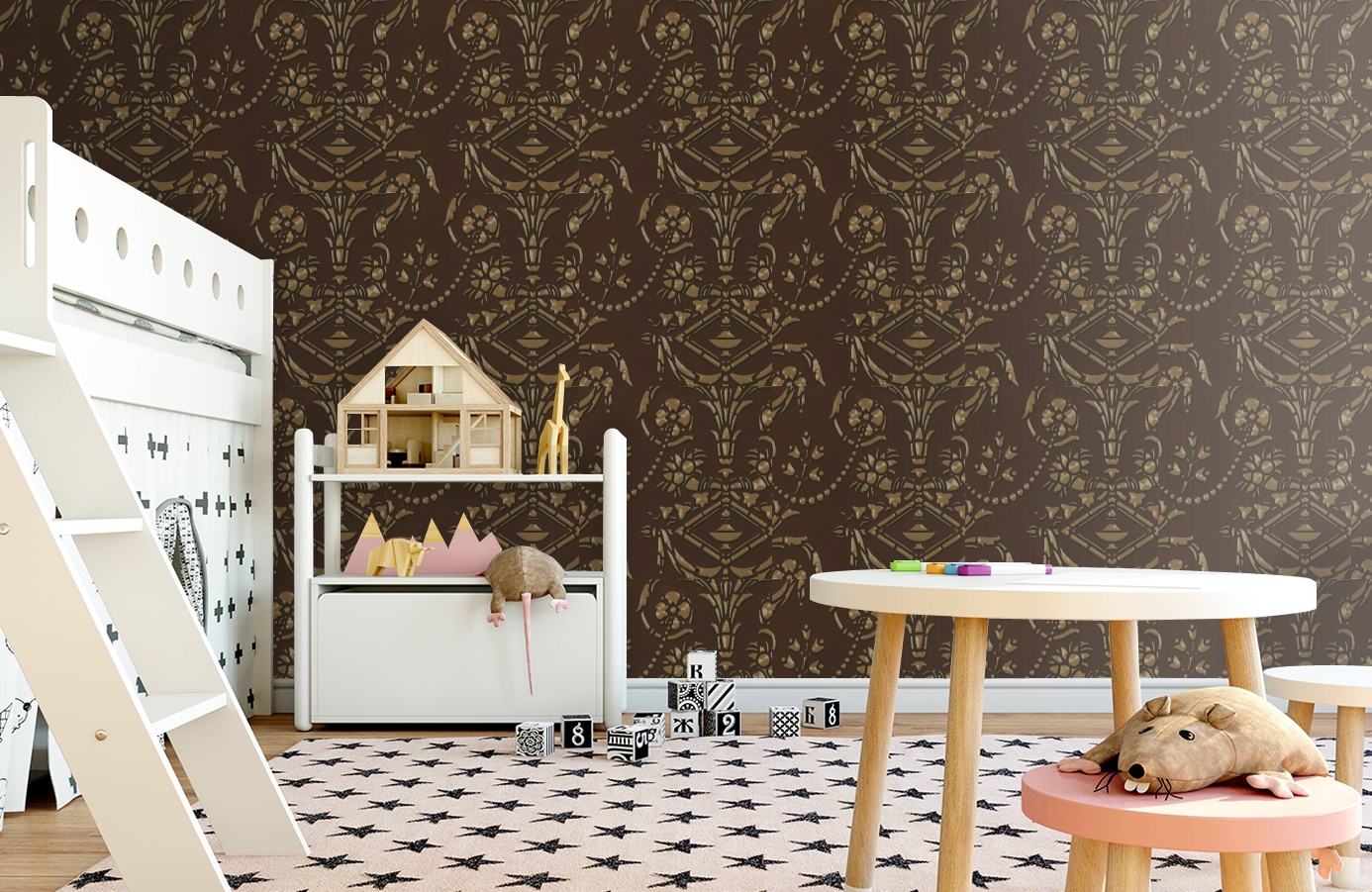 Обои HMY57546 фото в интерьере детская