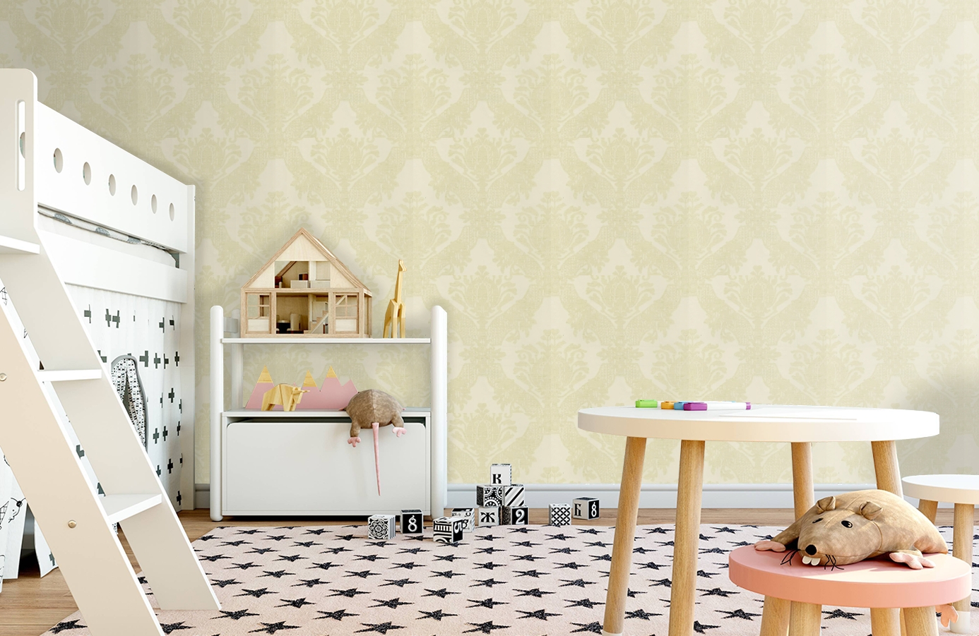 Обои HMY57582 фото в интерьере детская