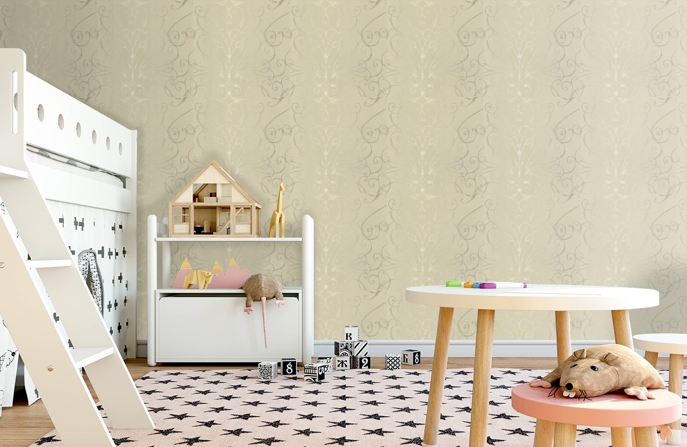 Обои HMY57616 фото в интерьере детская