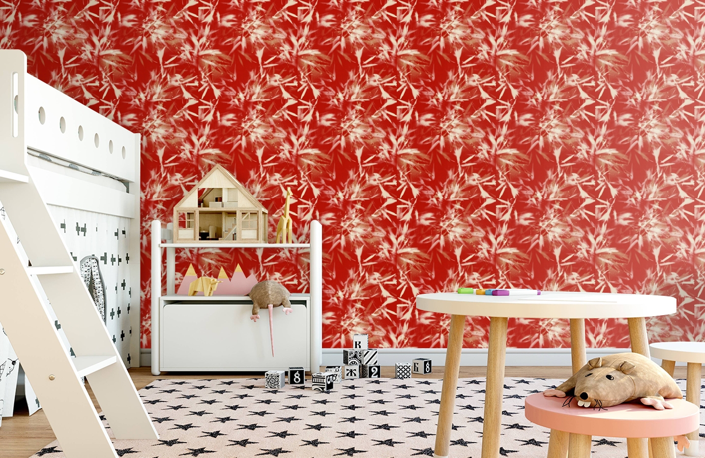 Обои 1985-6 фото в интерьере детская