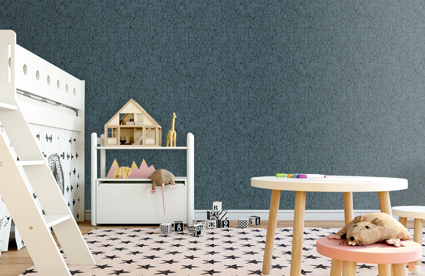 Обои 1995-4 9 фото в интерьере детская