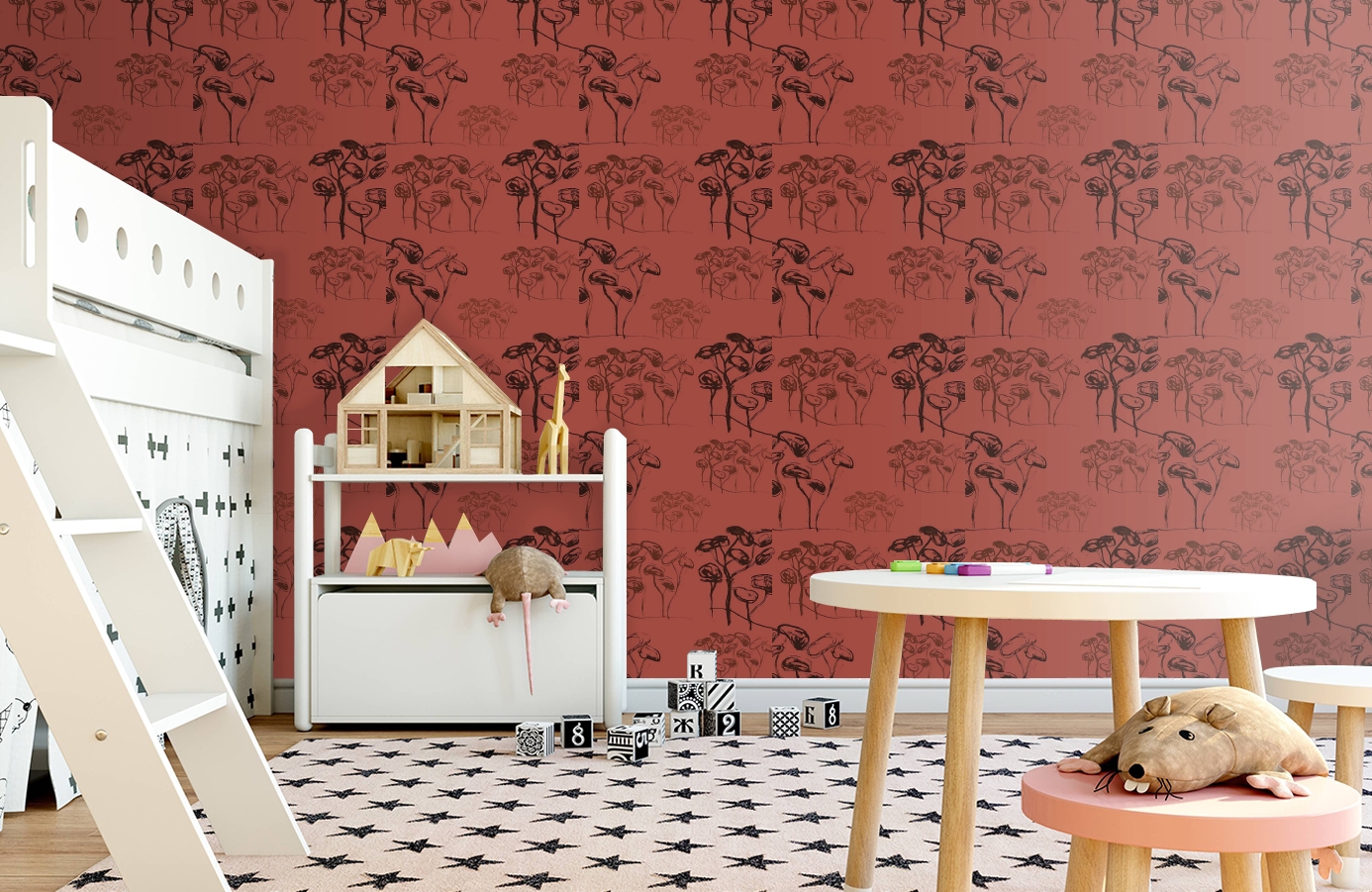 Обои 1996-2 9 фото в интерьере детская