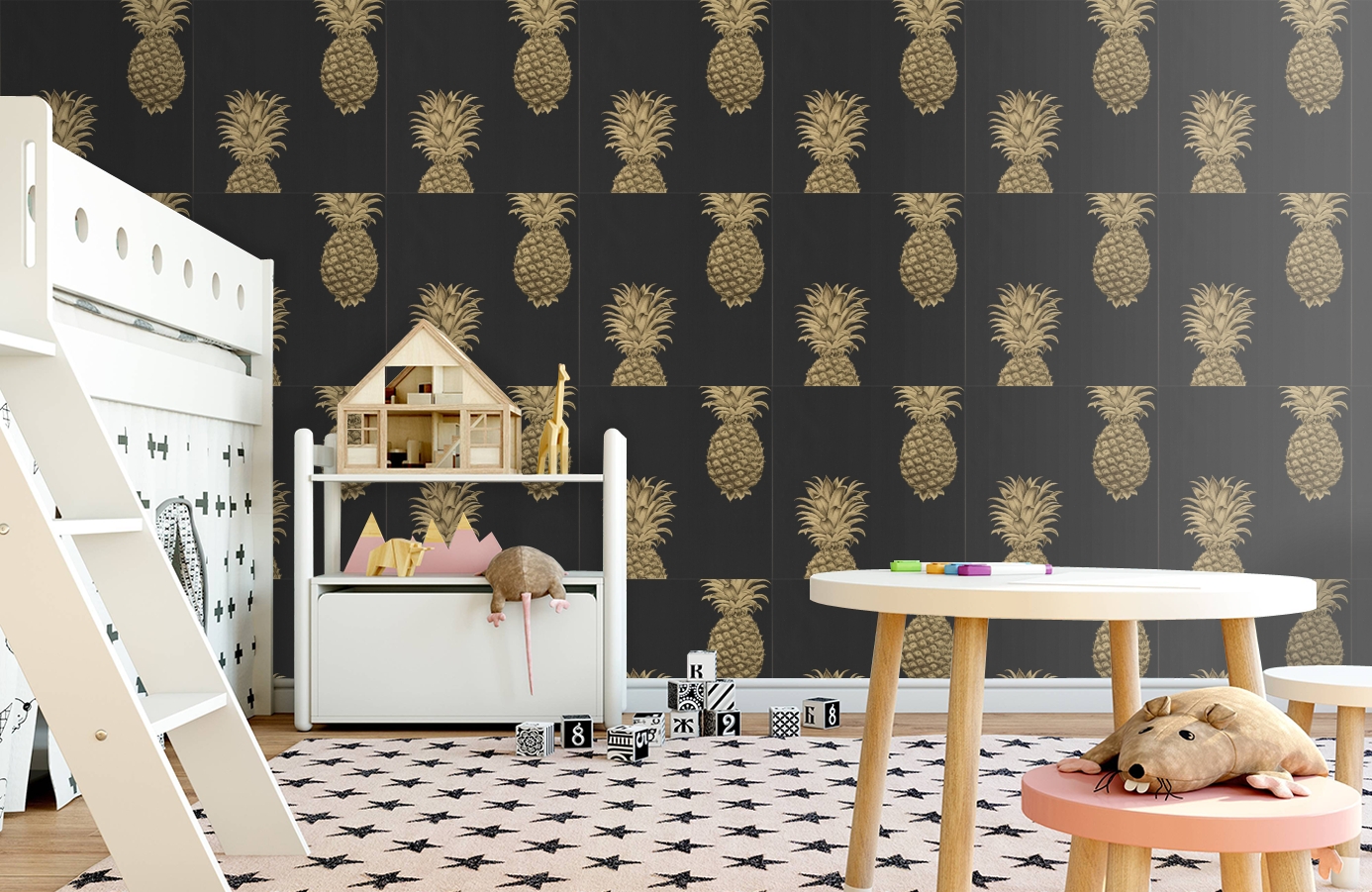 Обои 216326 фото в интерьере детская