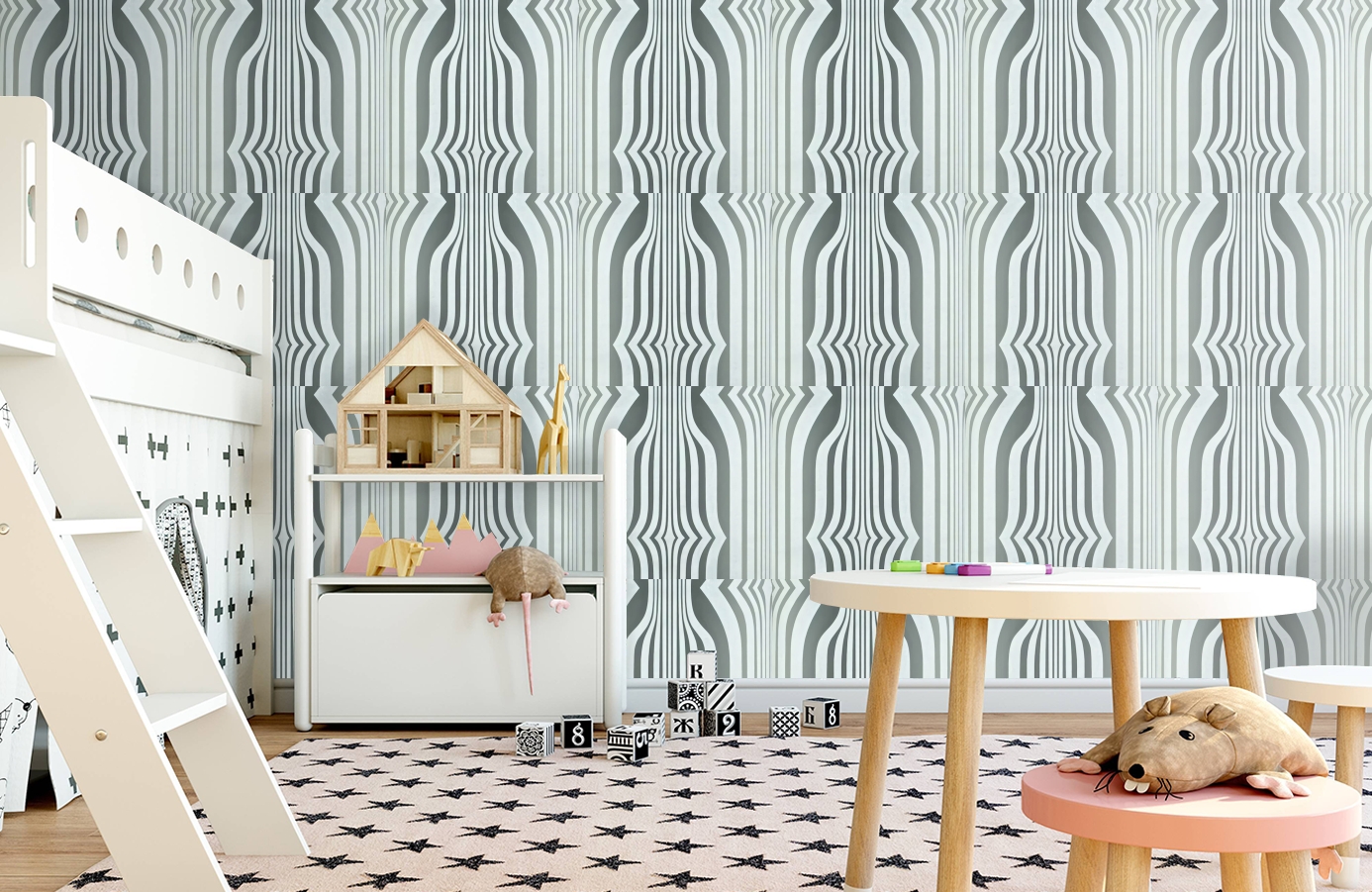 Обои DVIWCO105 фото в интерьере детская