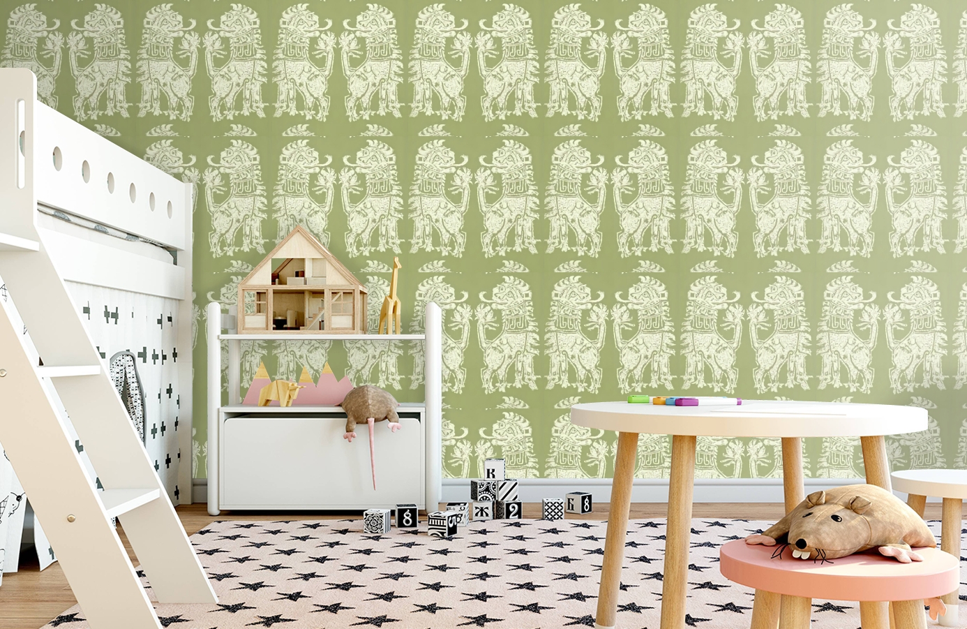 Обои DVIWSI104 фото в интерьере детская
