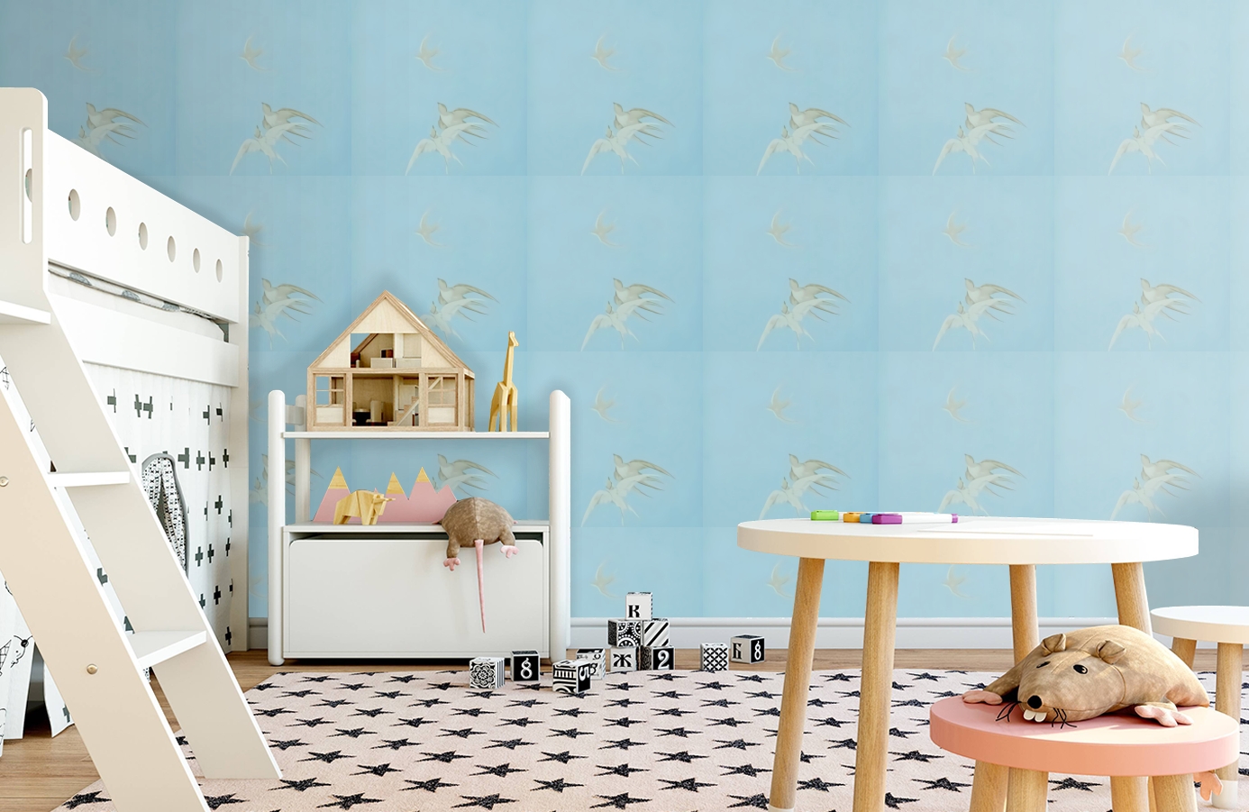 Обои DVIWSW103 фото в интерьере детская