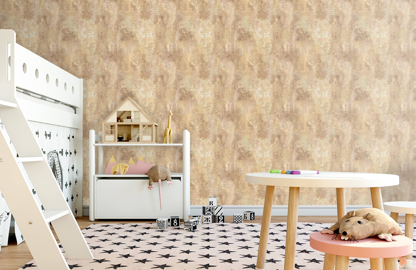 Обои LD81006 фото в интерьере детская