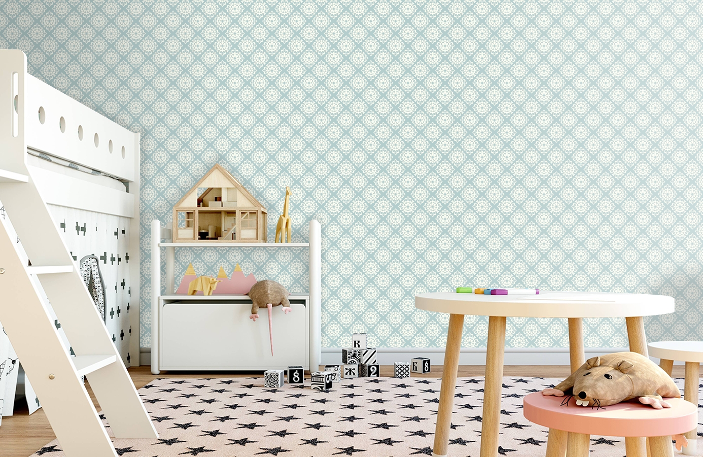 Обои GP5974 фото в интерьере детская