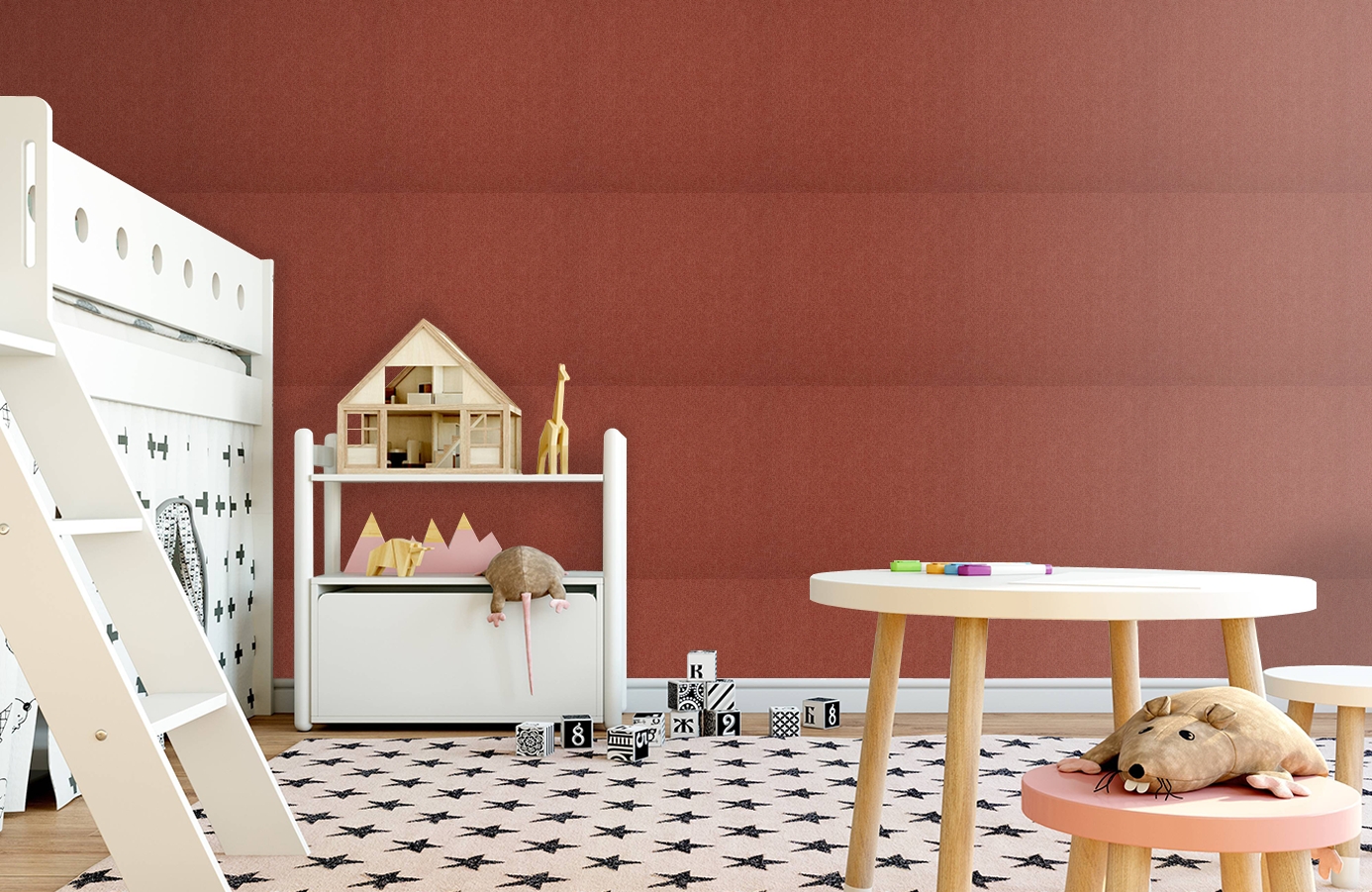 Обои HT2019 фото в интерьере детская Обои HT2019 фото в интерьере детская