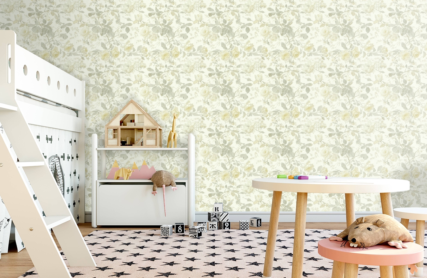 Обои SH5504 фото в интерьере детская