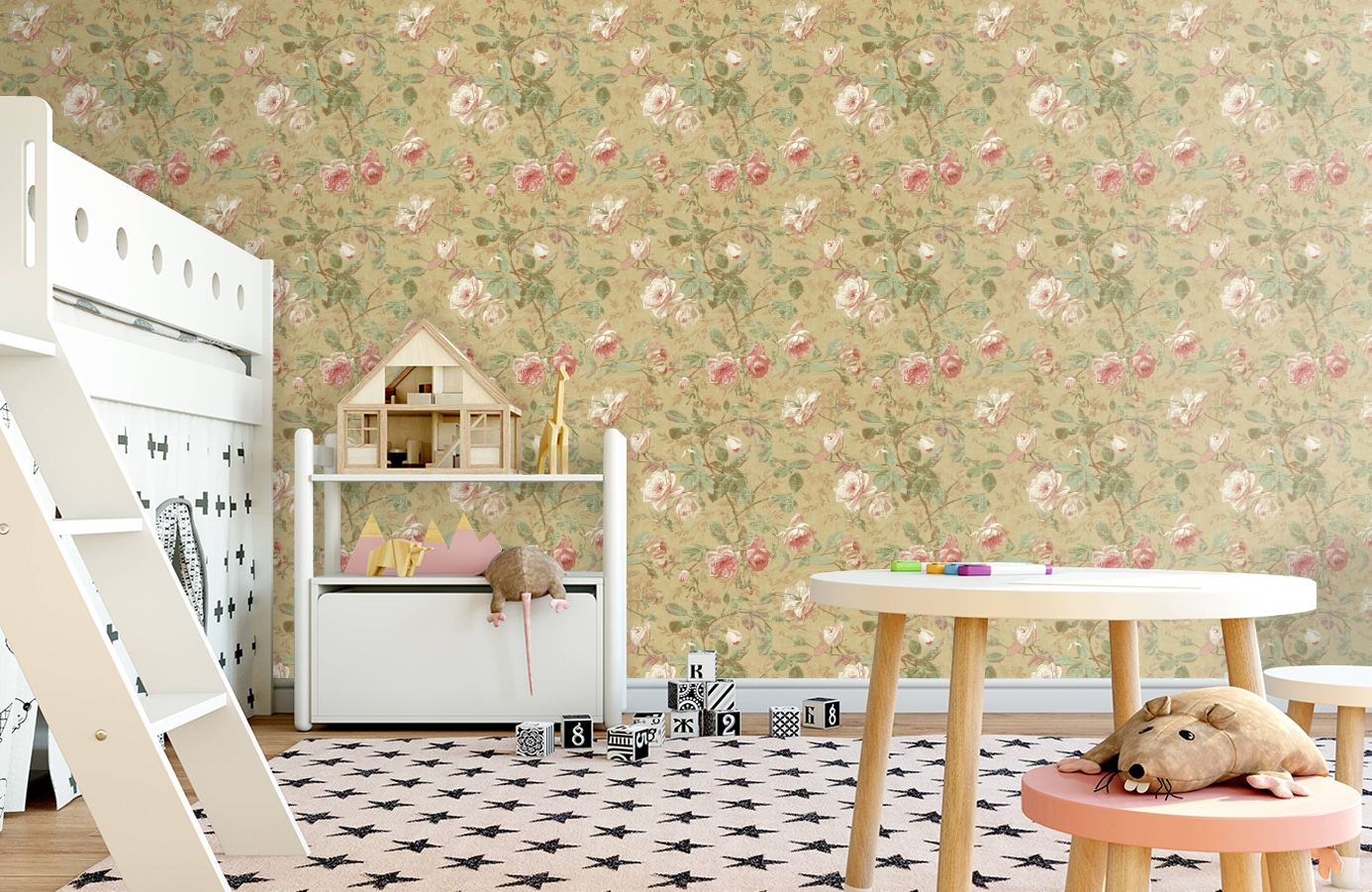 Обои SH5505 фото в интерьере детская Обои SH5505 фото в интерьере детская