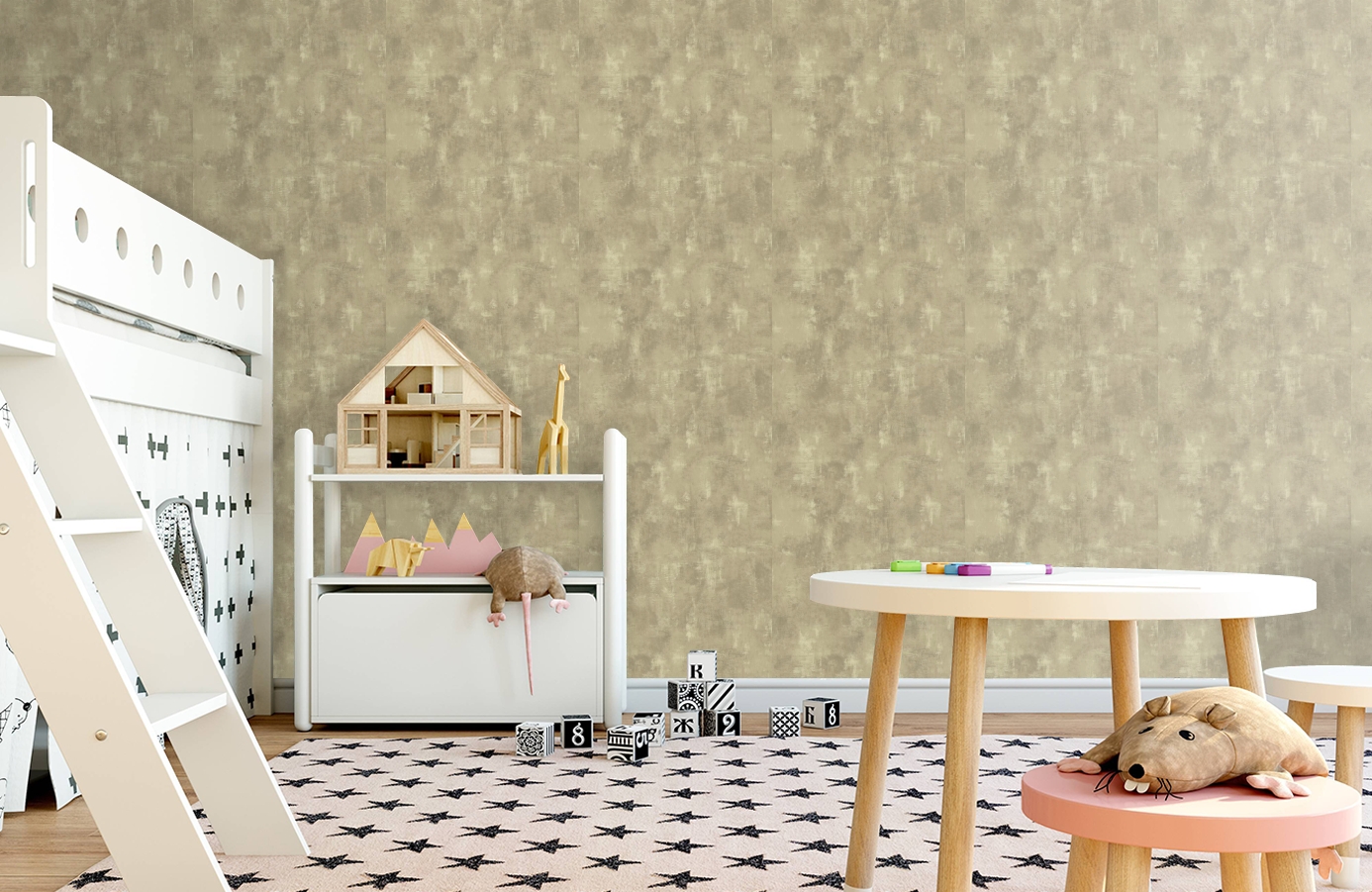 Обои TT6205 фото в интерьере детская