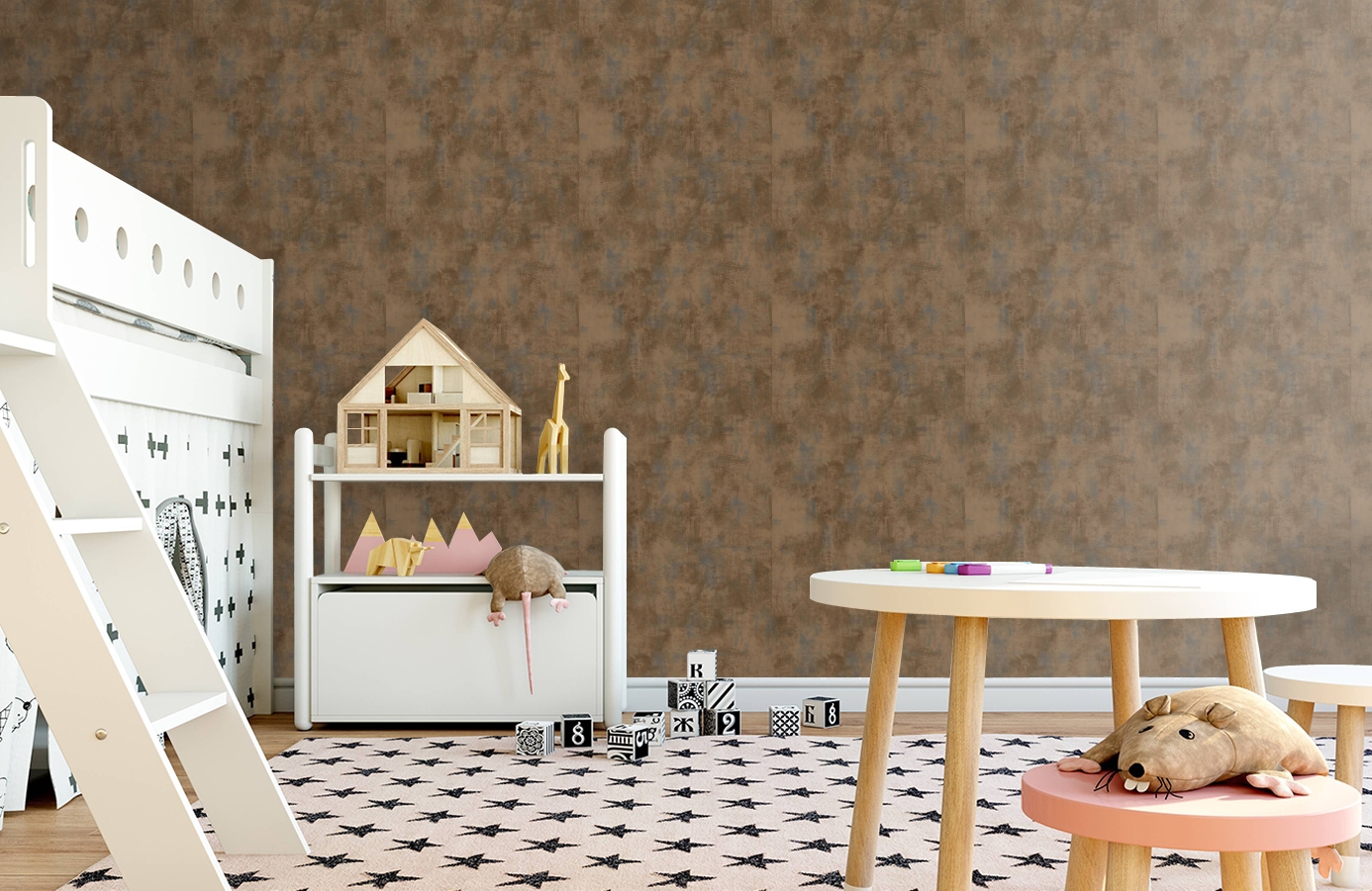 Обои TT6207 фото в интерьере детская