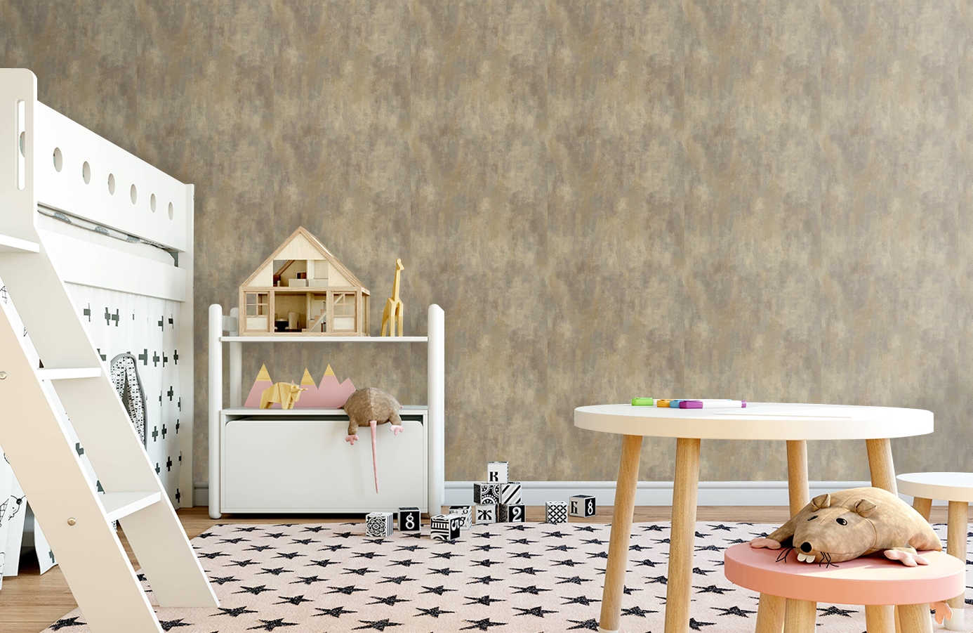 Обои TT6230 фото в интерьере детская