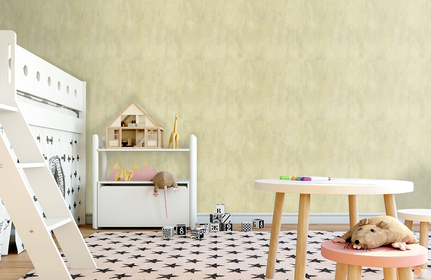 Обои TT6233 фото в интерьере детская