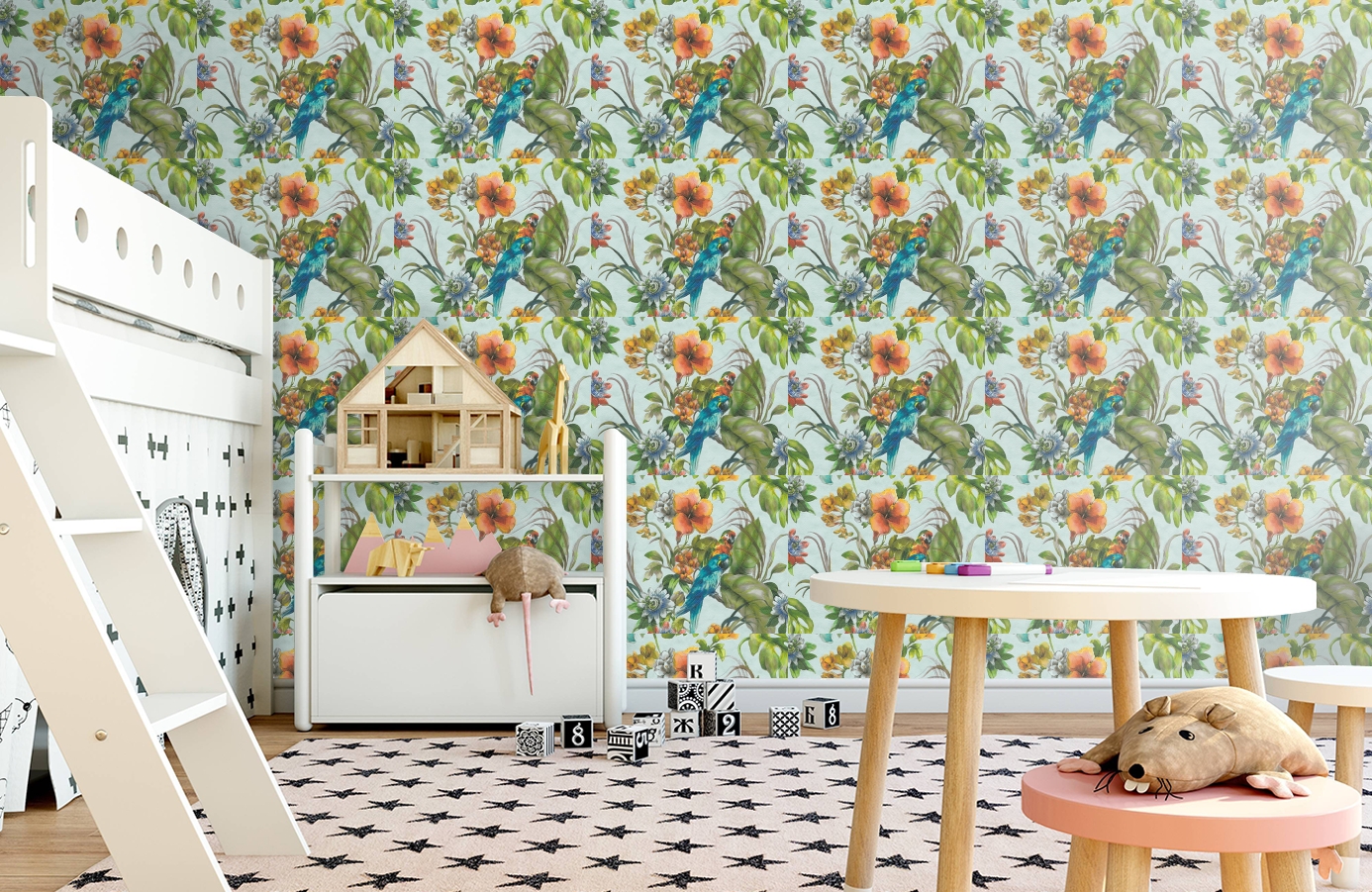 Обои 30015-2 фото в интерьере детская