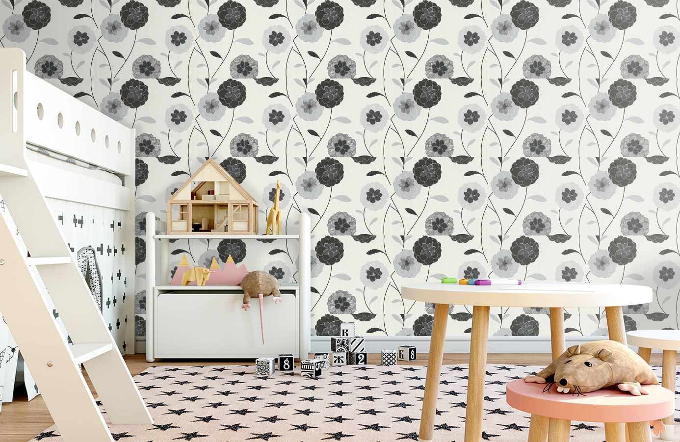 Обои 301764 фото в интерьере детская