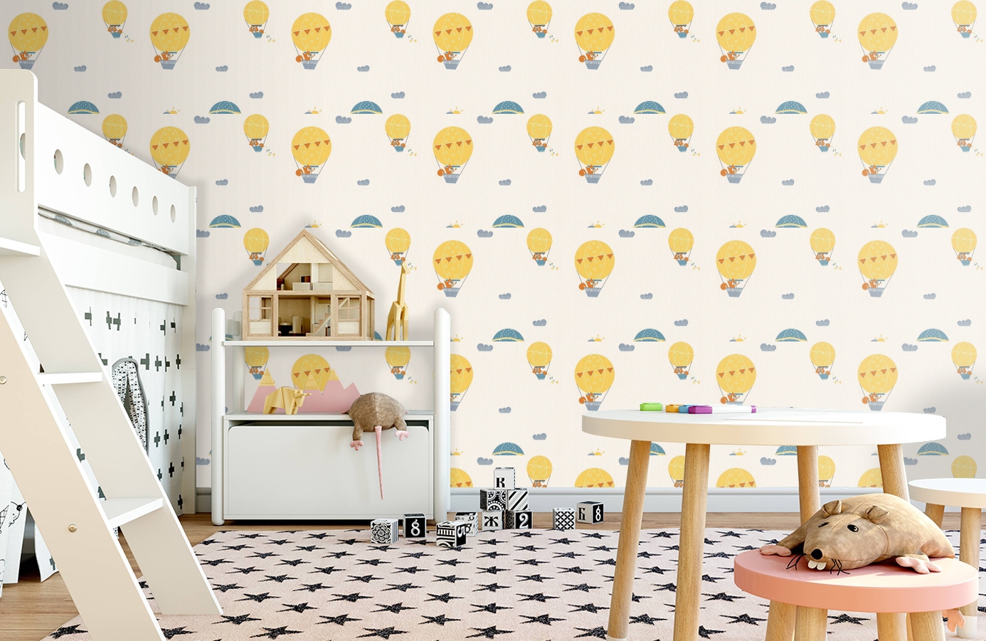 Обои 30295-2 фото в интерьере детская