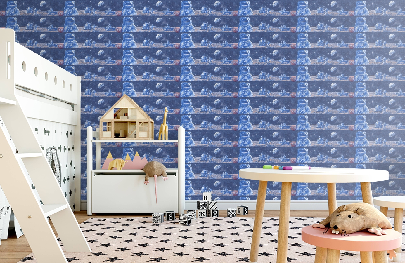 Обои 30490-1 фото в интерьере детская