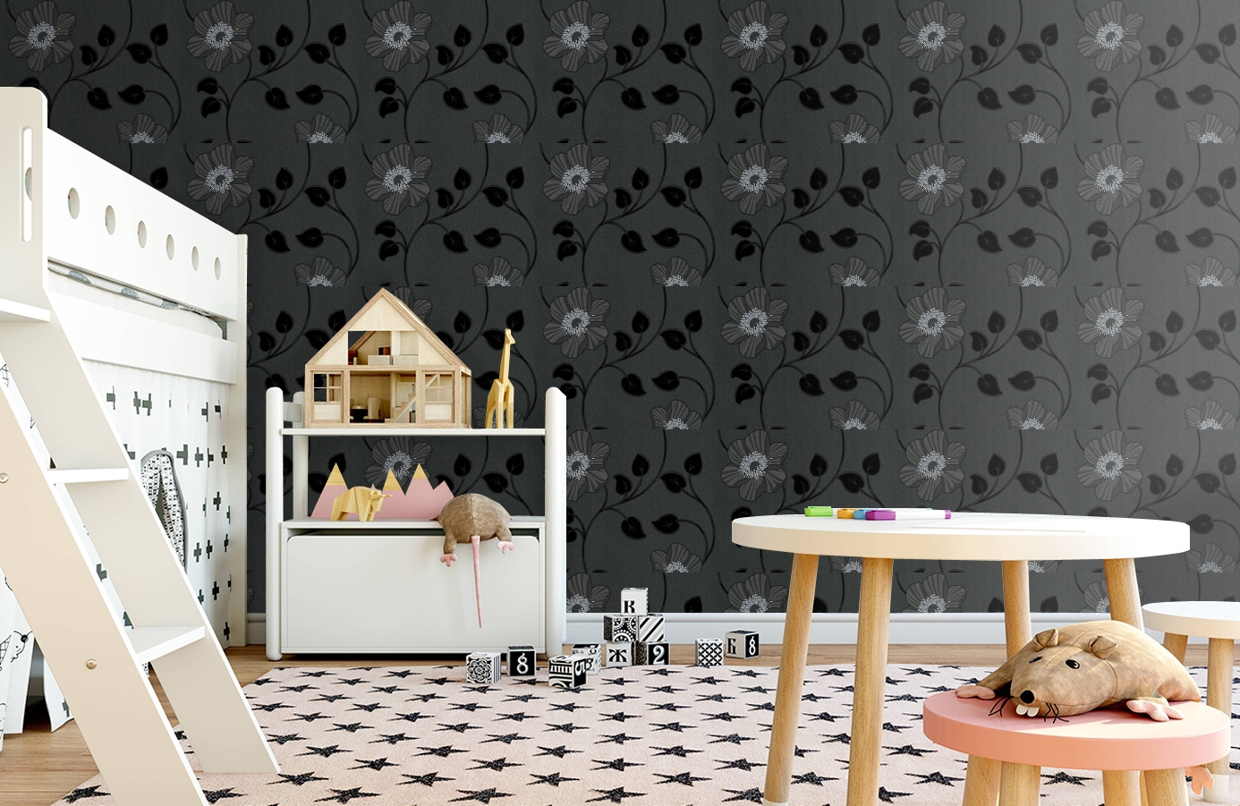 Обои 30715-4 фото в интерьере детская