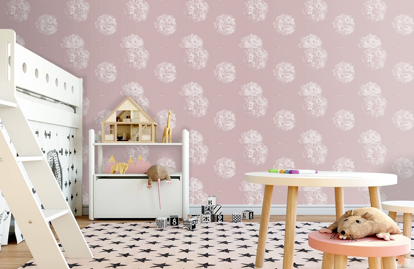 Обои 32454-2 фото в интерьере детская Обои 32454-2 фото в интерьере детская