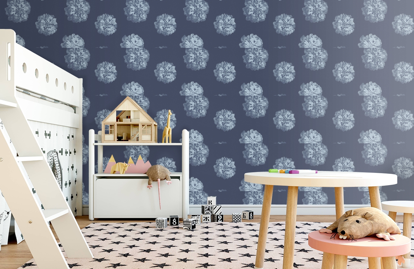 Обои 32454-5 фото в интерьере детская