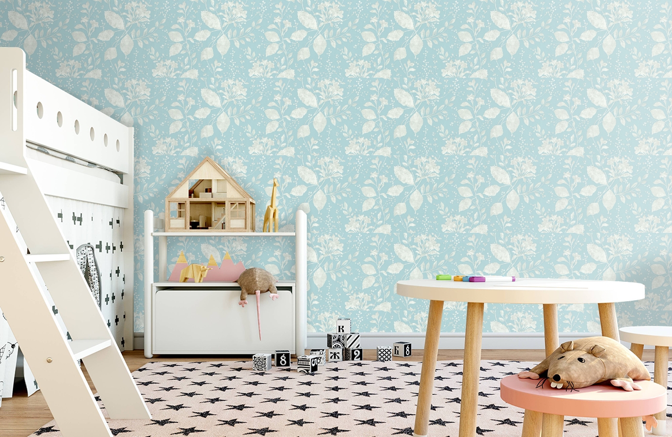 Обои 32986-2 фото в интерьере детская