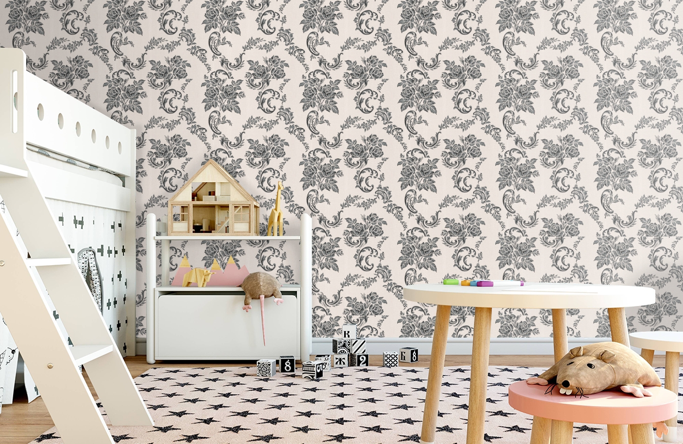 Обои 33867-3 фото в интерьере детская