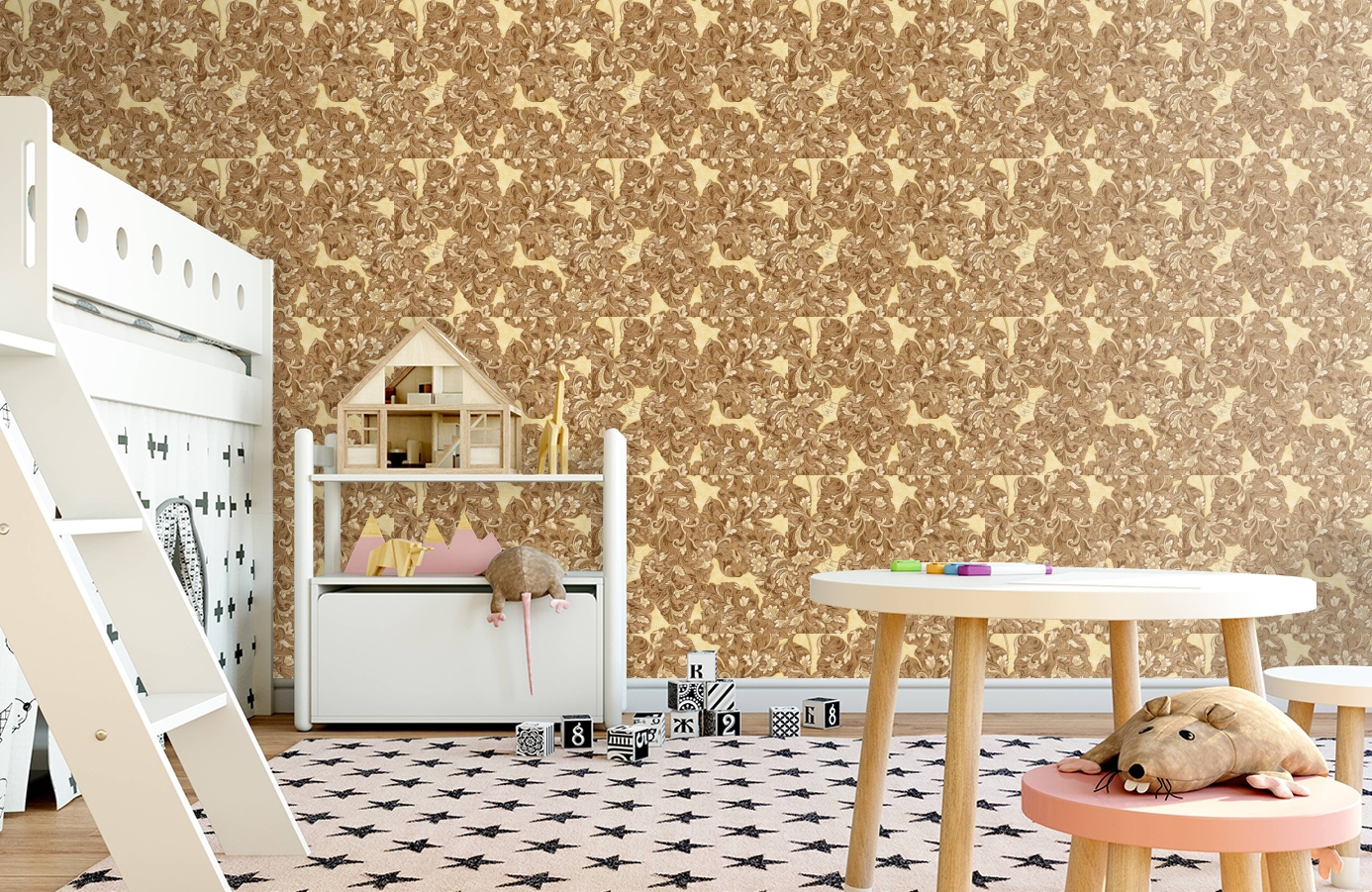 Обои 33869-4 фото в интерьере детская Обои 33869-4 фото в интерьере детская