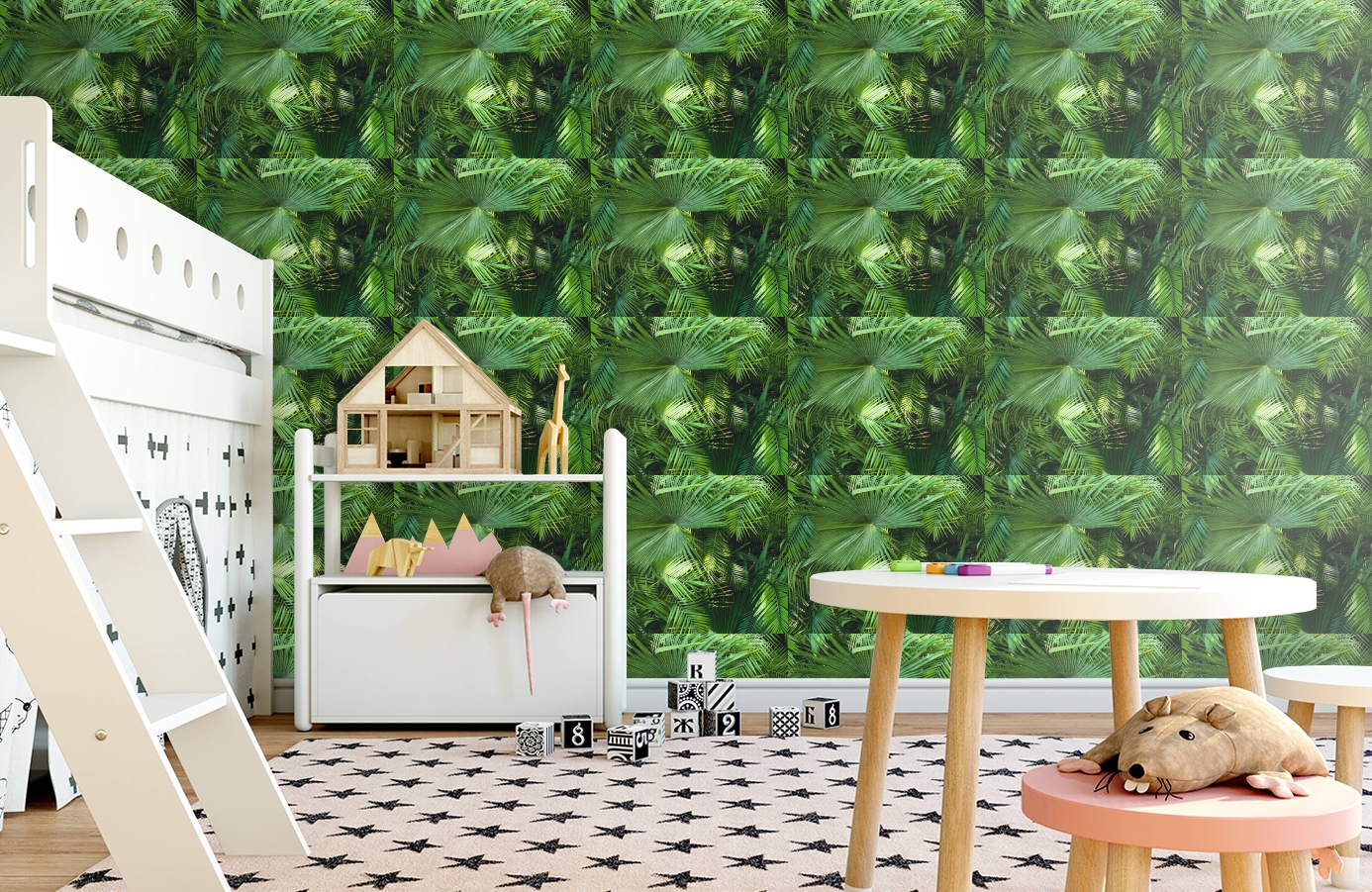 Обои 362001 фото в интерьере детская