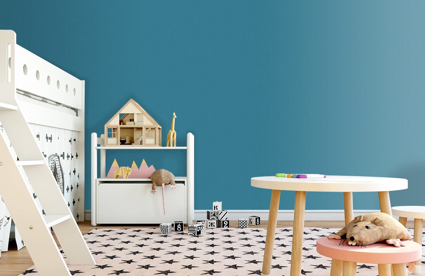 Обои 36899-6 фото в интерьере детская