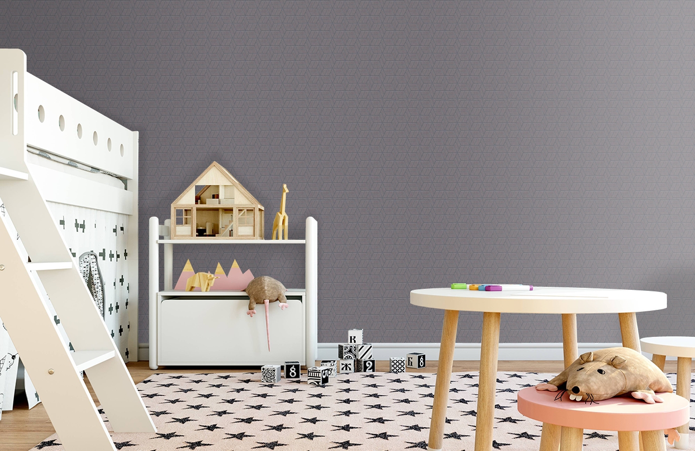 Обои 36920-2 фото в интерьере детская