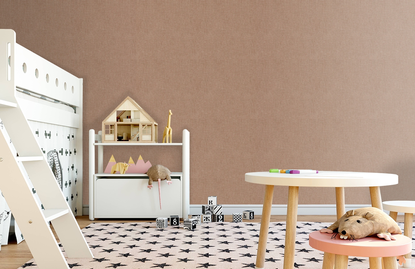 Обои 36925-1 фото в интерьере детская