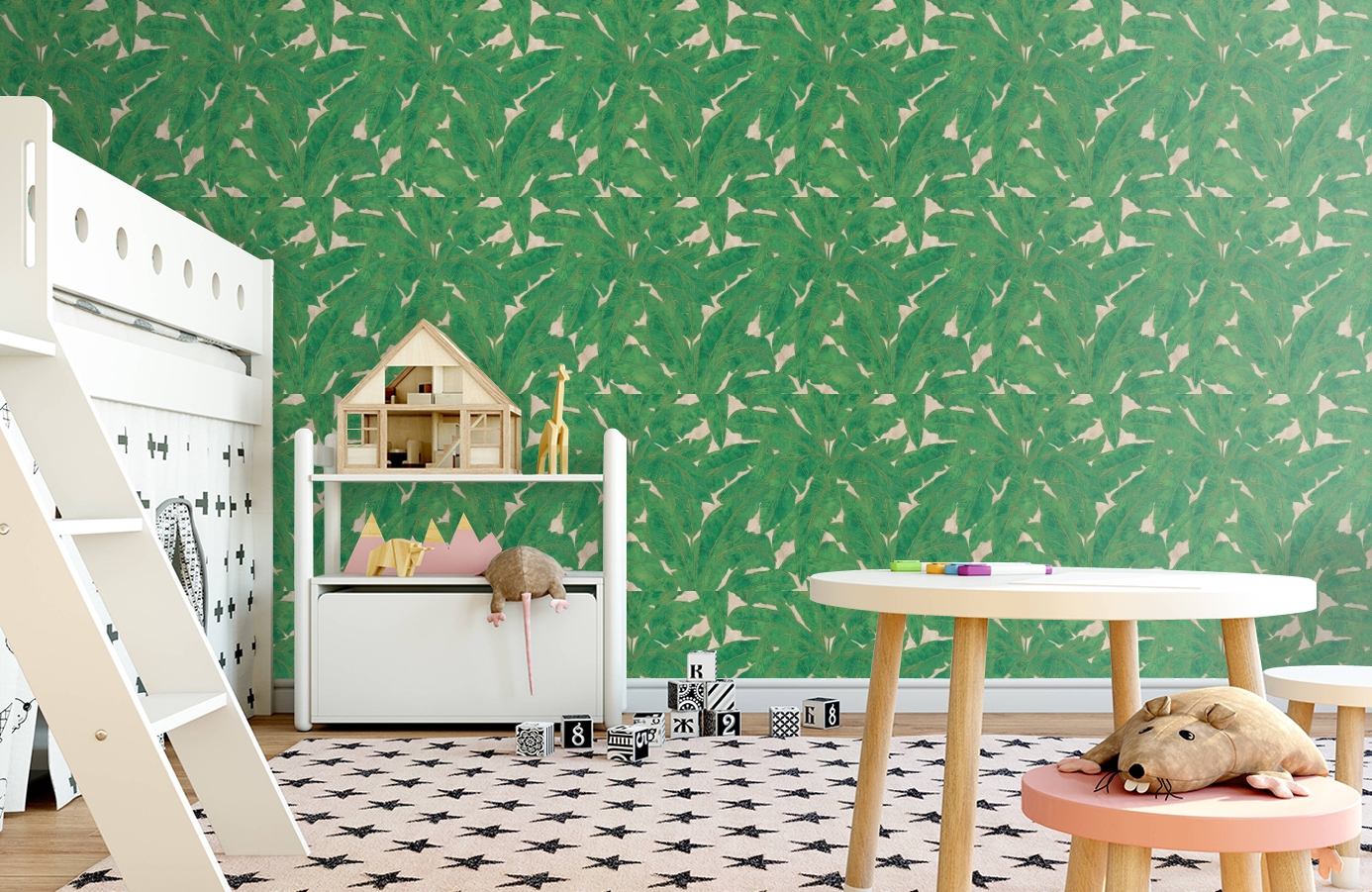 Обои 36927-3 фото в интерьере детская