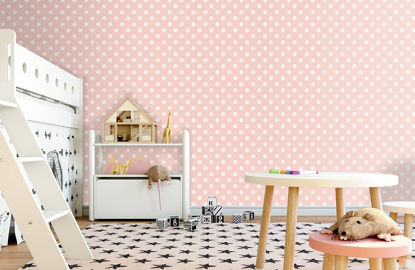 Обои 36934-3 фото в интерьере детская