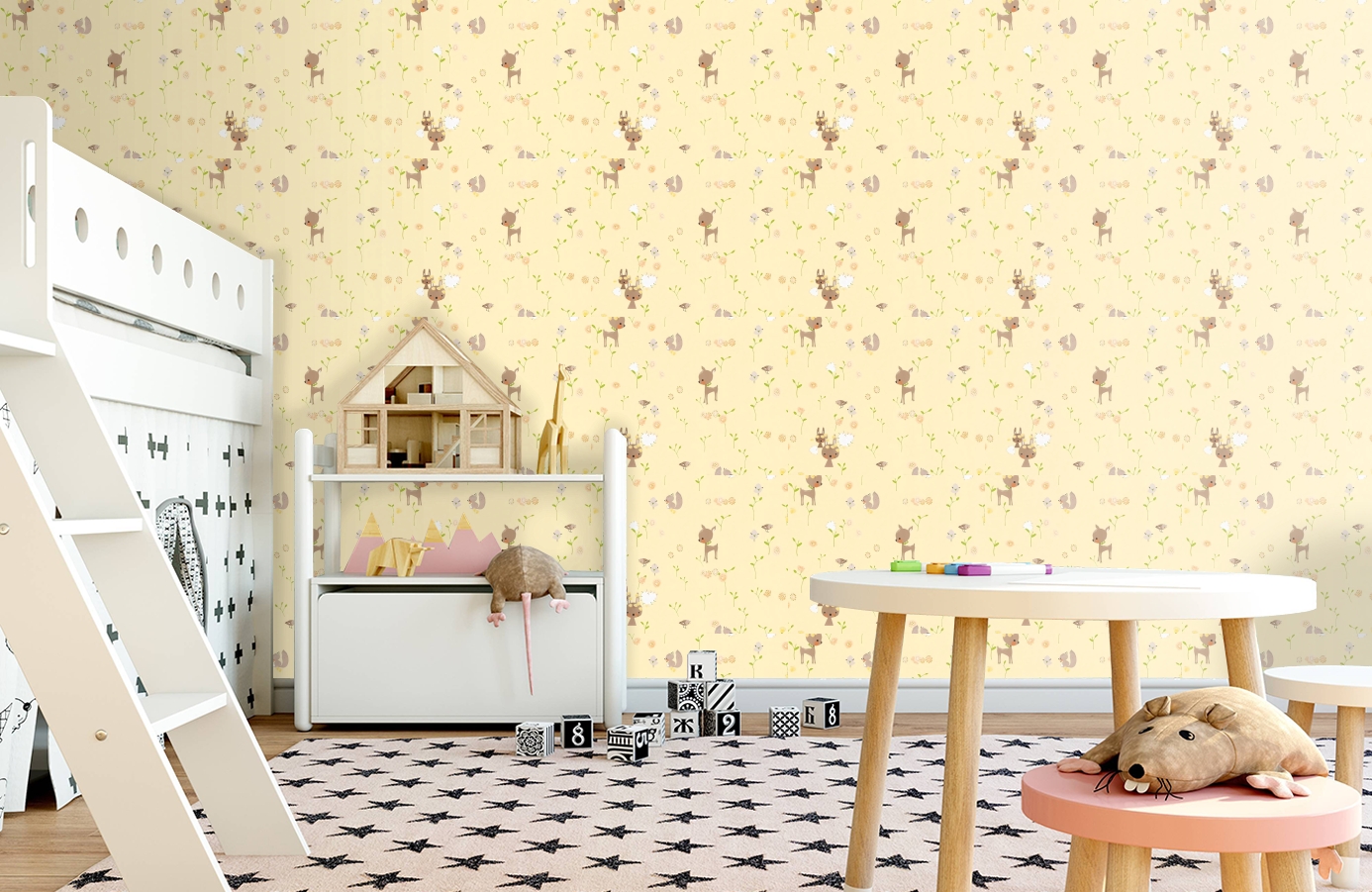 Обои 36988-2 фото в интерьере детская