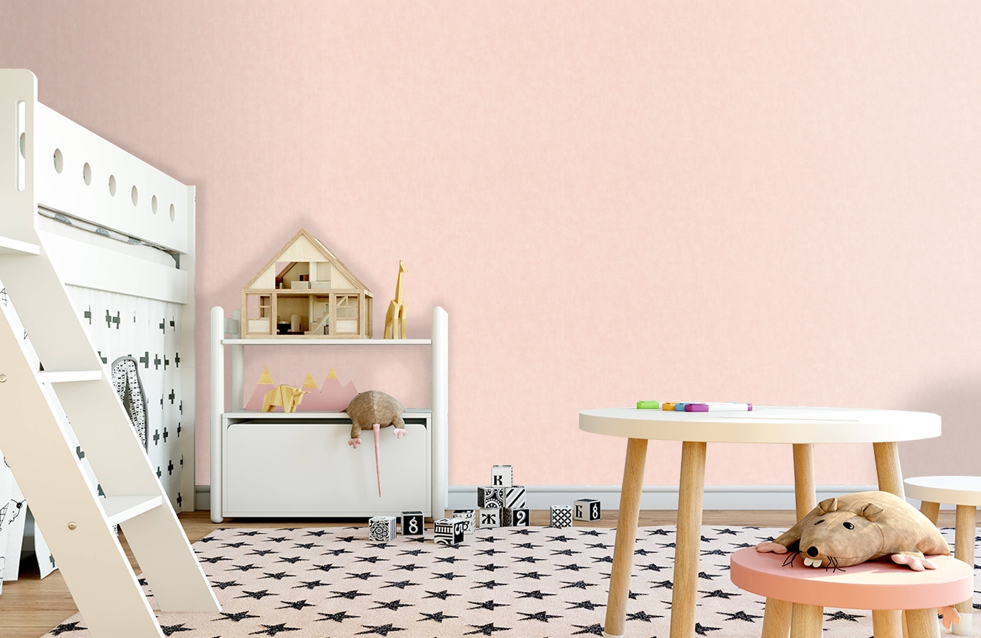 Обои 37535-3 фото в интерьере детская