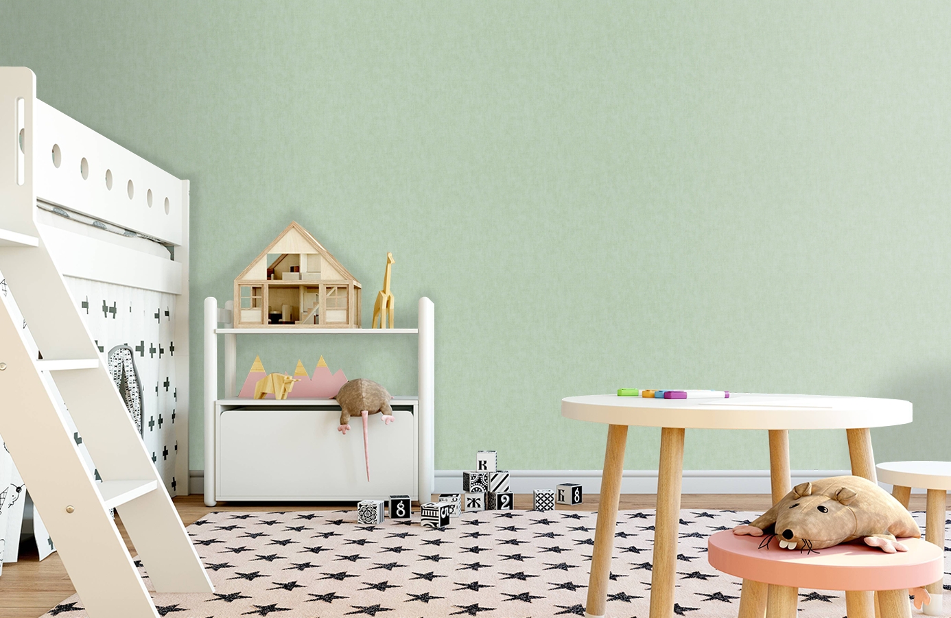 Обои 37535-9 фото в интерьере детская Обои 37535-9 фото в интерьере детская