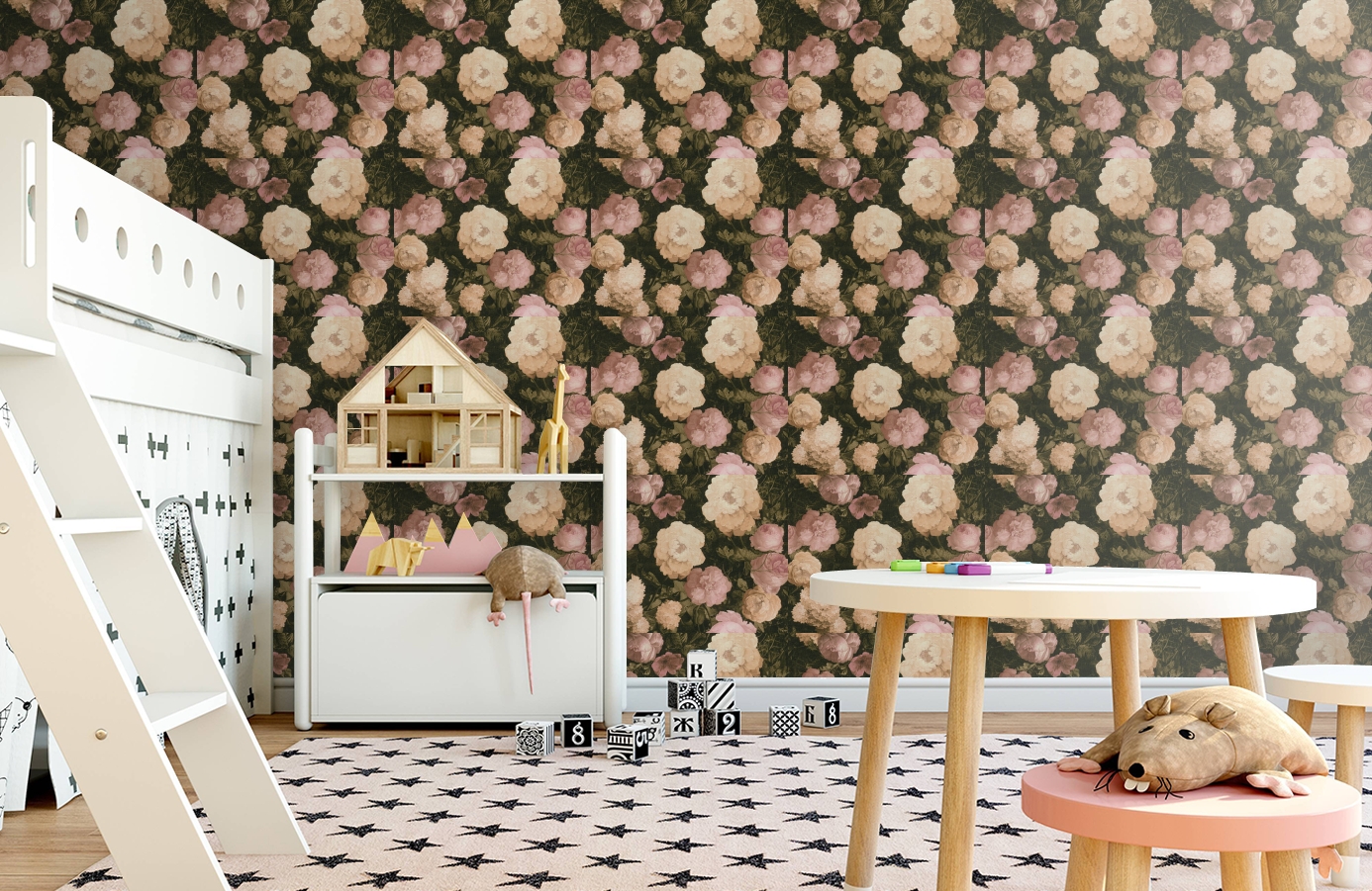 Обои 37650-1 фото в интерьере детская