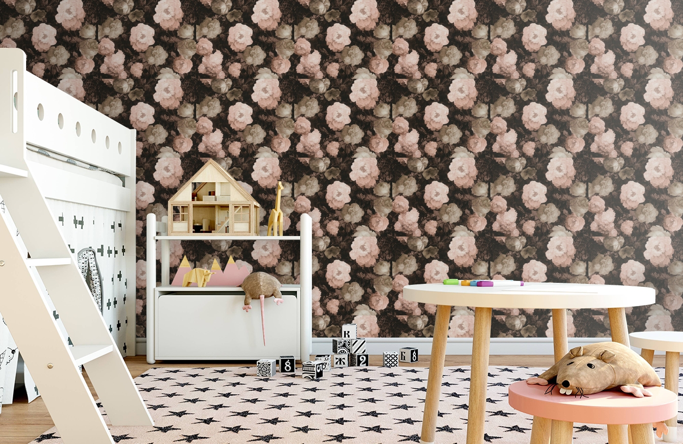 Обои 37650-4 фото в интерьере детская