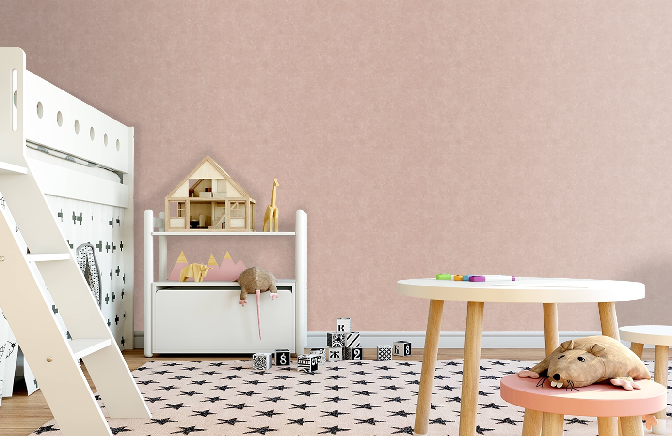 Обои 37655-1 фото в интерьере детская