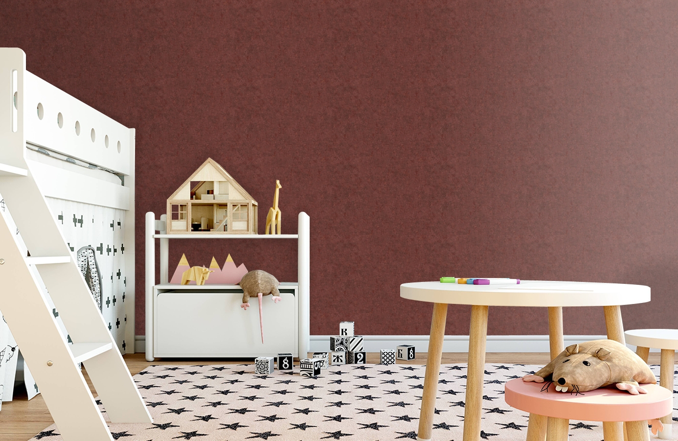 Обои 37655-3 фото в интерьере детская