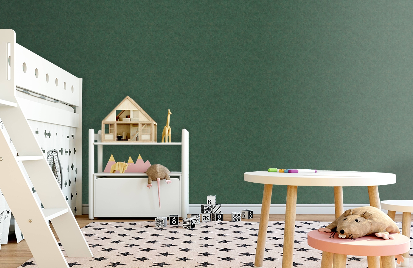 Обои 37655-8 фото в интерьере детская