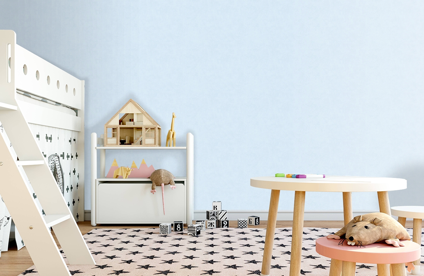 Обои 37656-4 фото в интерьере детская