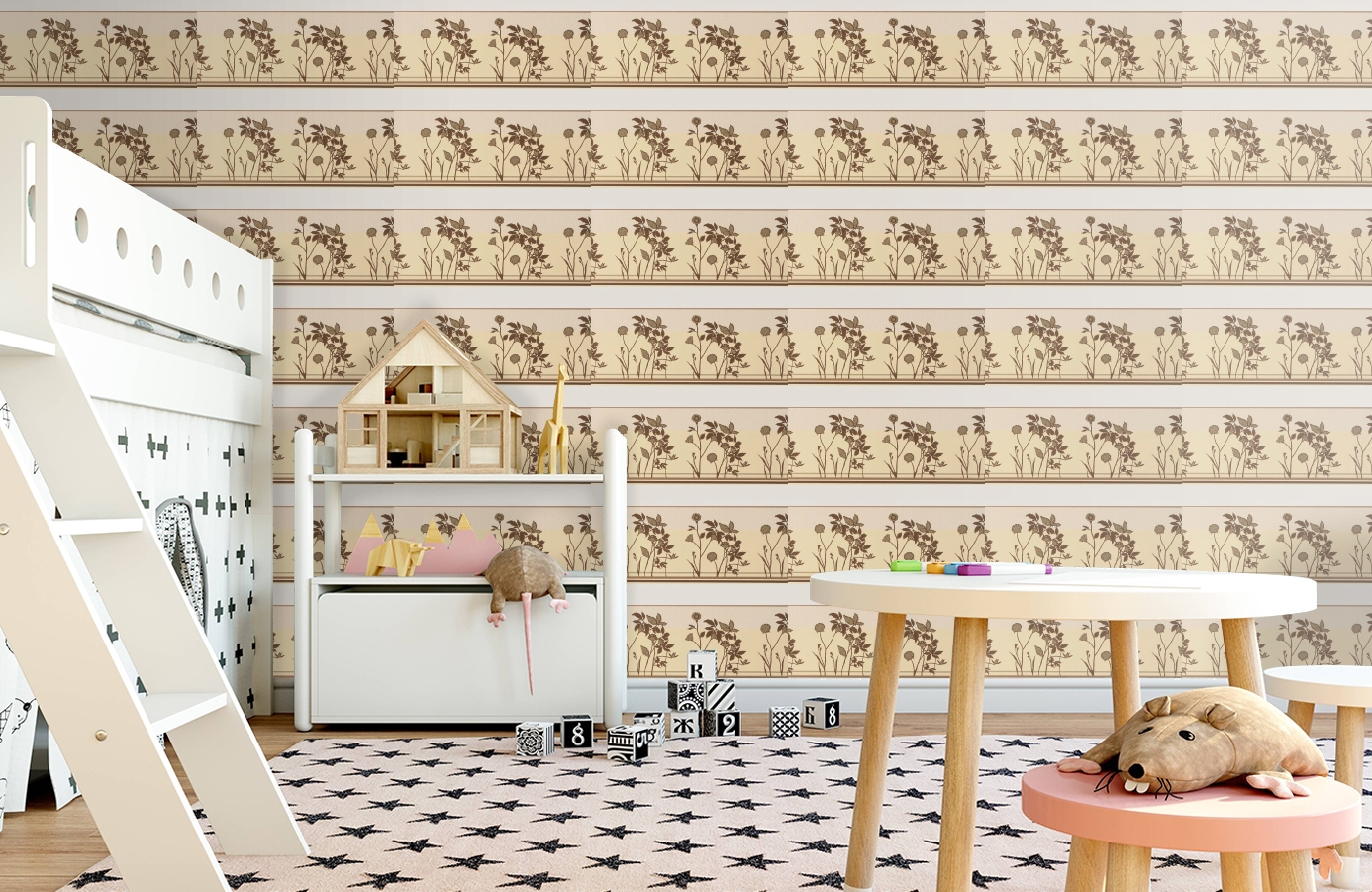 Обои 5270-28 фото в интерьере детская