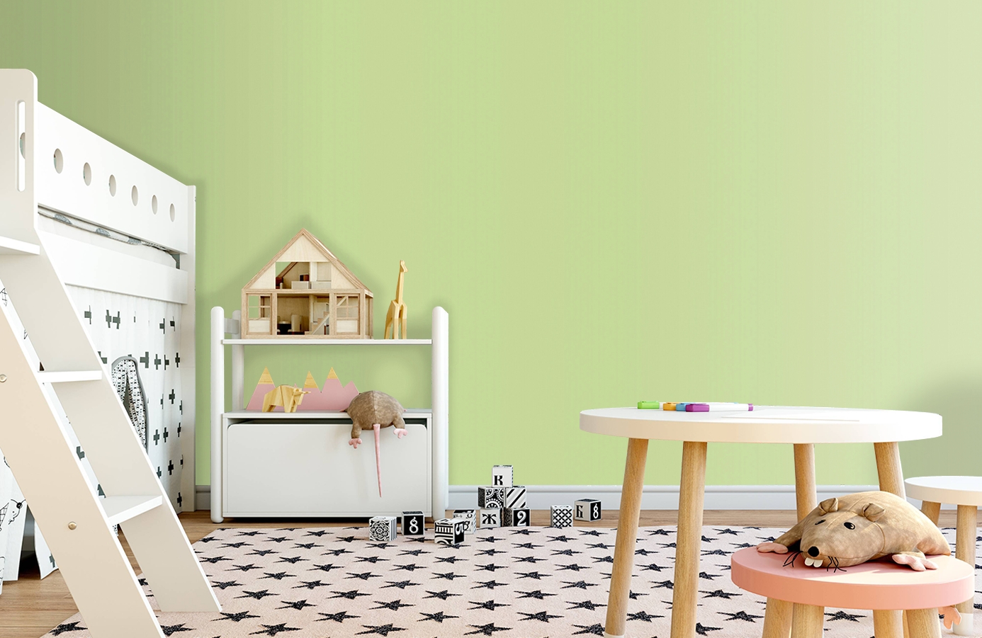 Обои 5507-29 фото в интерьере детская